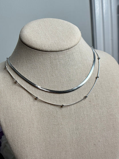 Double layer necklace