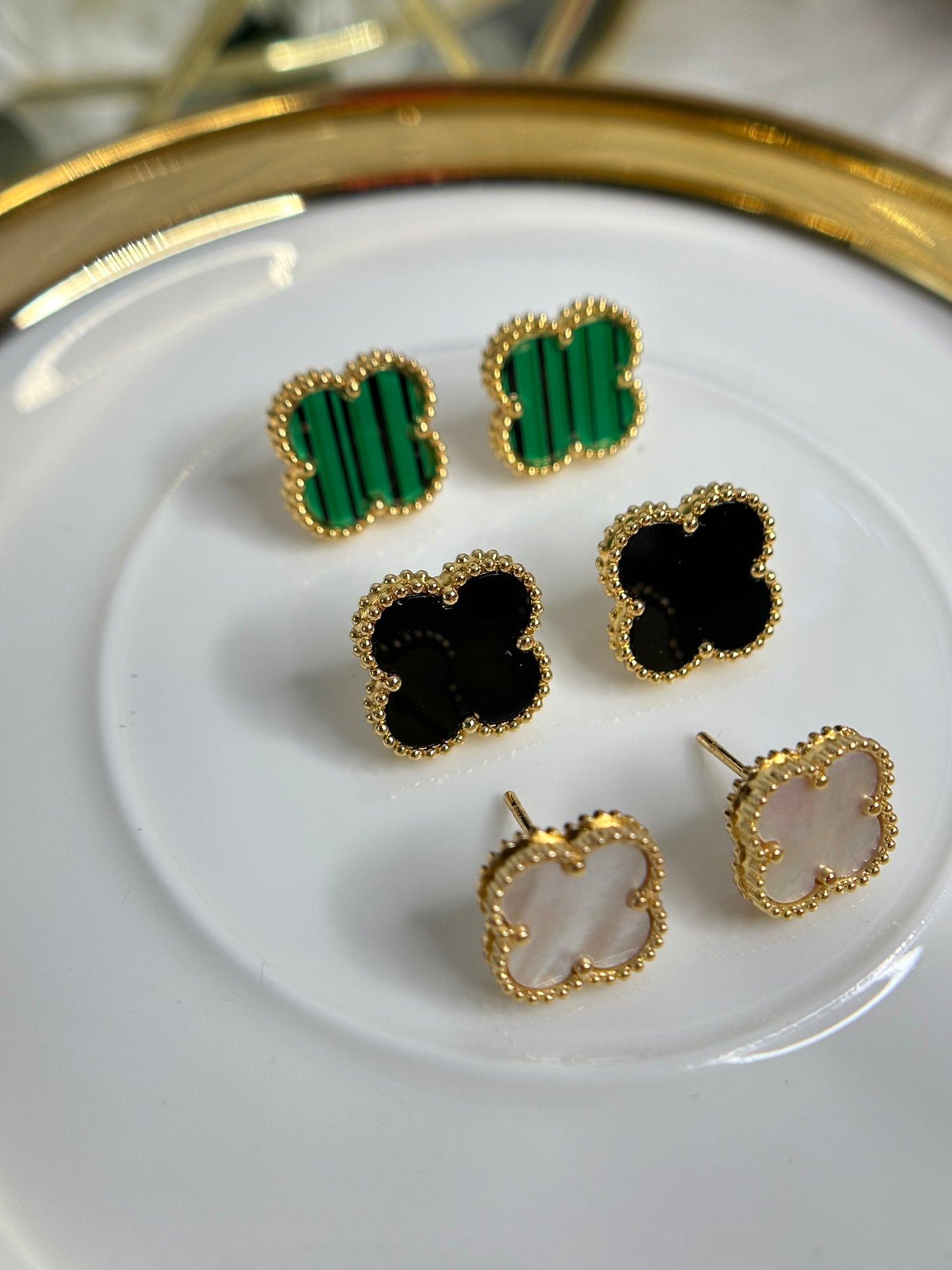 Clover four leaf earrings